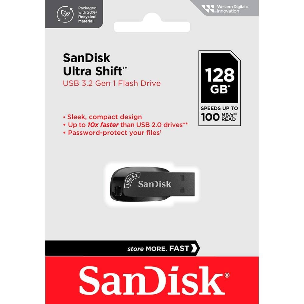 PEN DRIVE SANDISK 128 GB ULTRA SHIFT 3.0