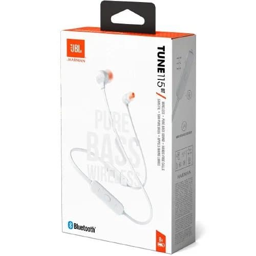 FONE DE OUVIDO JBL BLUETOOTH TUNE125BT WHT