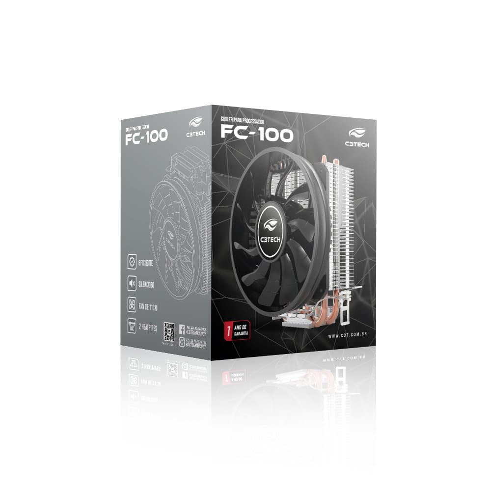 COOLER FAN CPU FC-100BK C3T