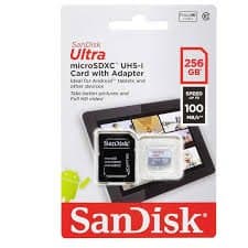 CARTAO DE MEMORIA 256GB C10 SANDISK