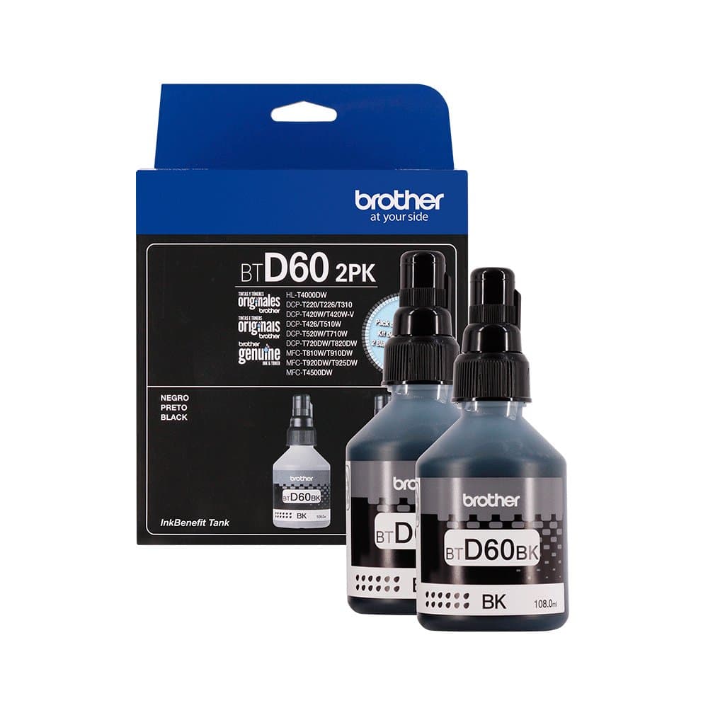 KIT 2 GARRAFAS BROTHER BTD602PK