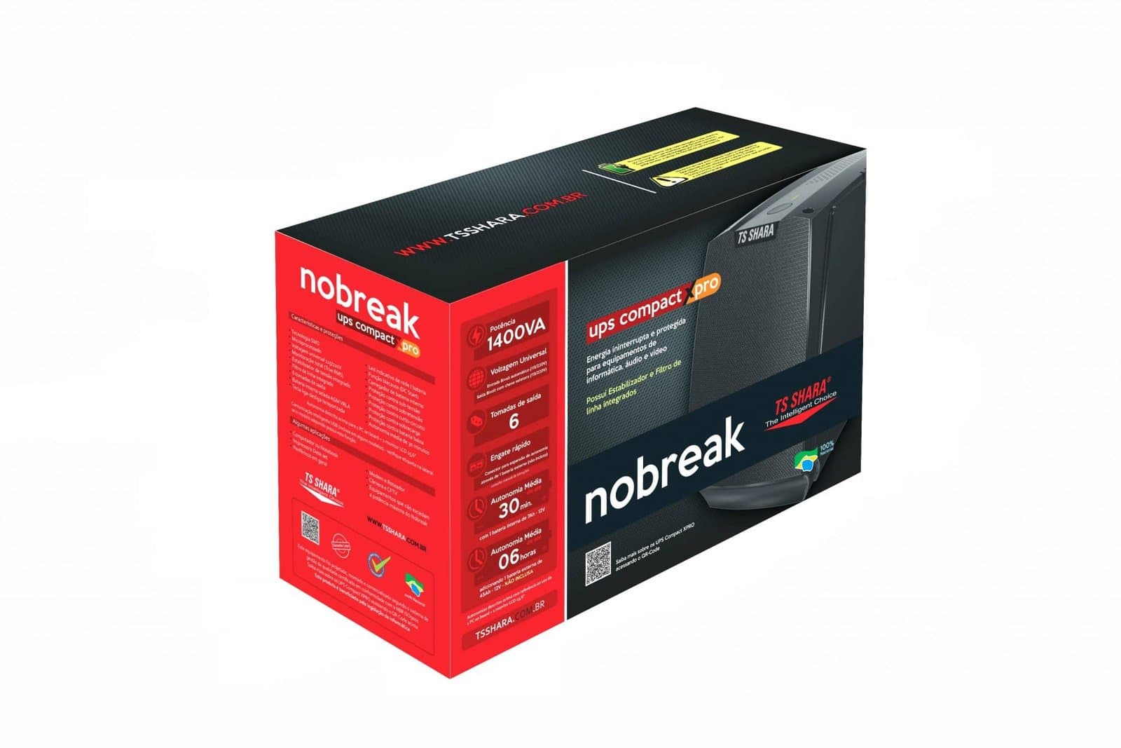 NOBREAK 1400VA TS SHARA UPS BIVOLT ETN/SAIDA C/CB