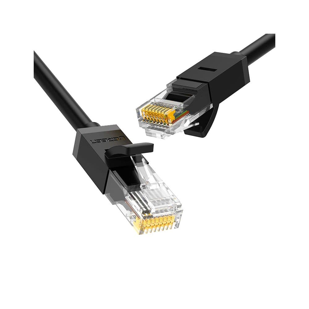 PATCH CORD CAT6 UGREEN 3M FLAT PRETO