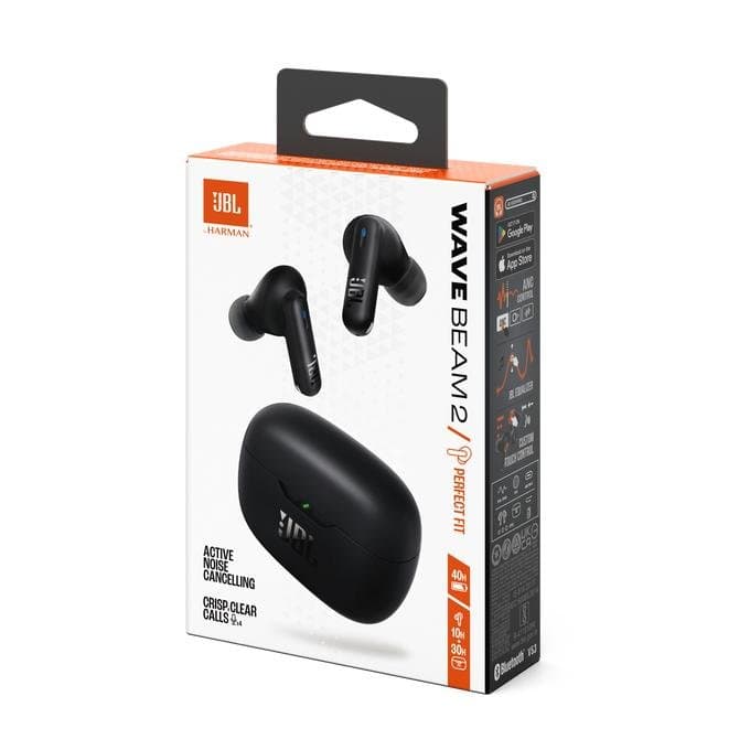 FONE DE OUVIDO JBL WAVE BEAM 2 NC BLK