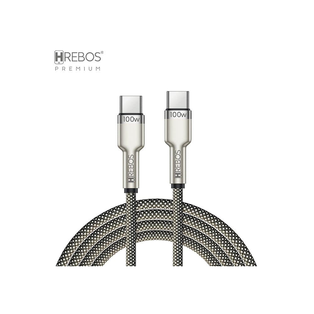CABO HREBOS USB-C/USB-C CB-351C 100W 1M