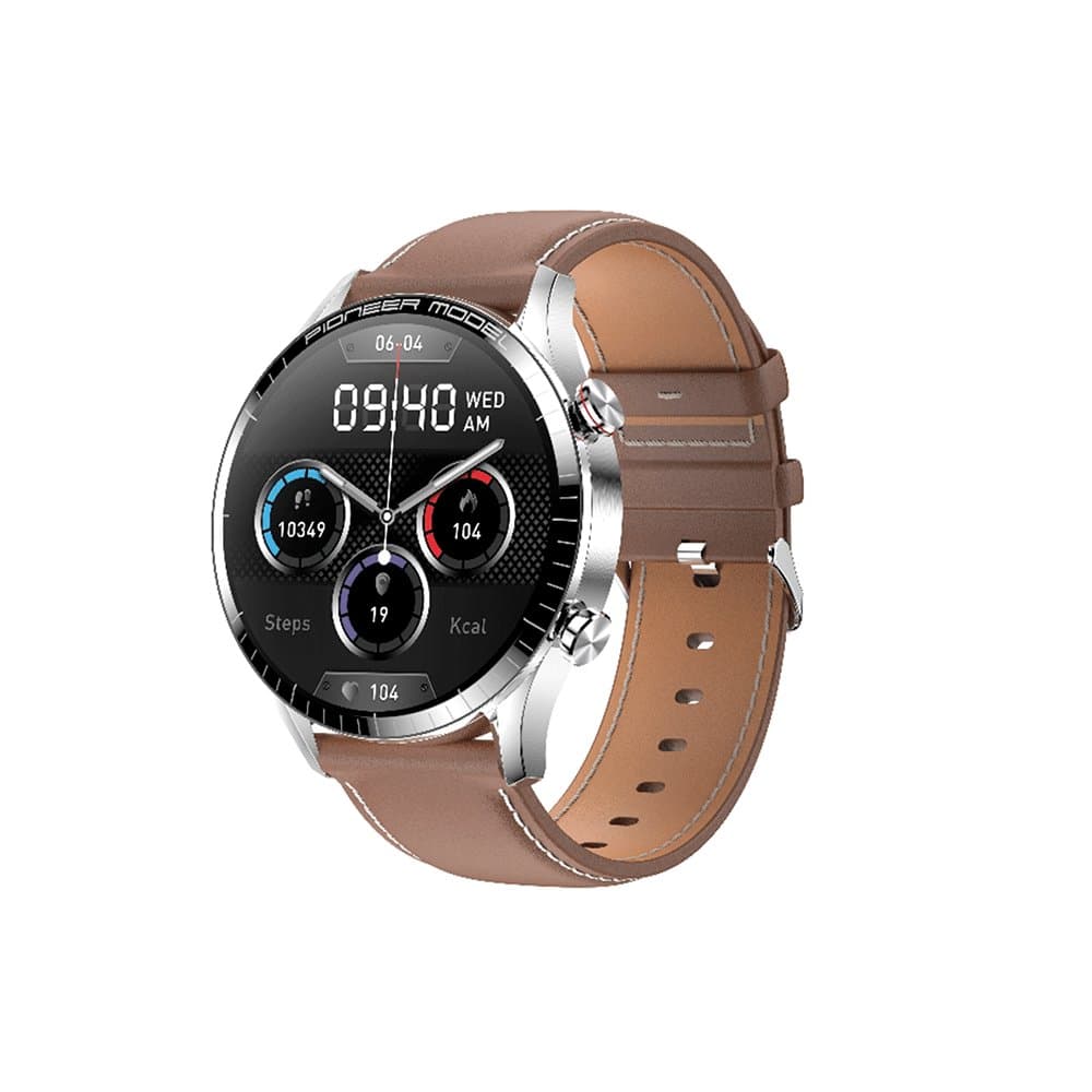 SMARTWATCH LEVEL LVW-50C PTA/COURO BRW
