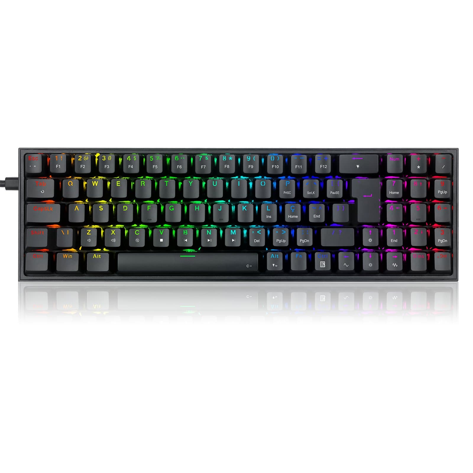 TECLADO MECANICO REDRAGON POLLUX RGB SW. BLUE