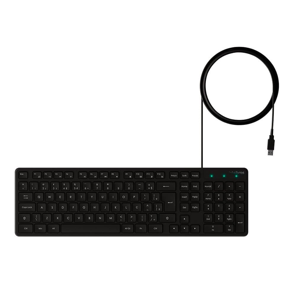 TECLADO C/FIO INTELBRAS TCI10 PRETO