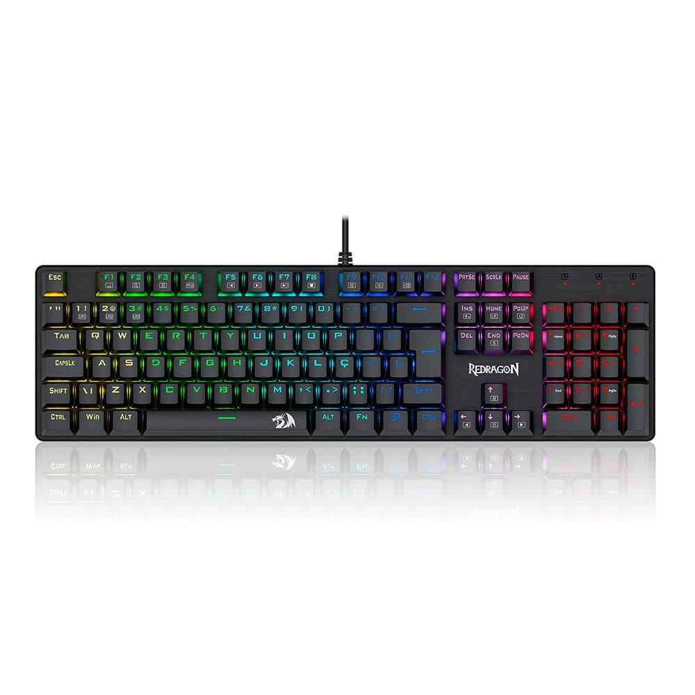 TECLADO GAMER MECANICO REDRAGON SINDRI RAINBOW K671