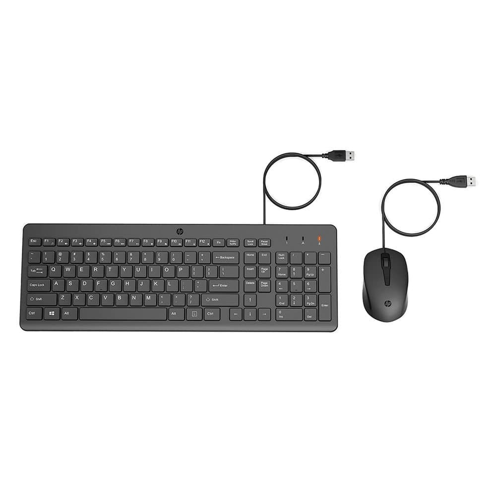 KIT  TECLADO E MOUSE USB HP 150 240J7AA