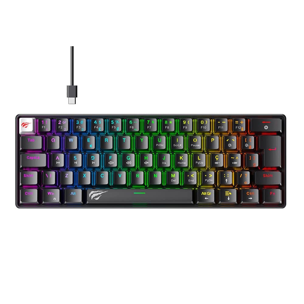 TECLADO MECANICO HAVIT KBL11L PTO S.RED RGB