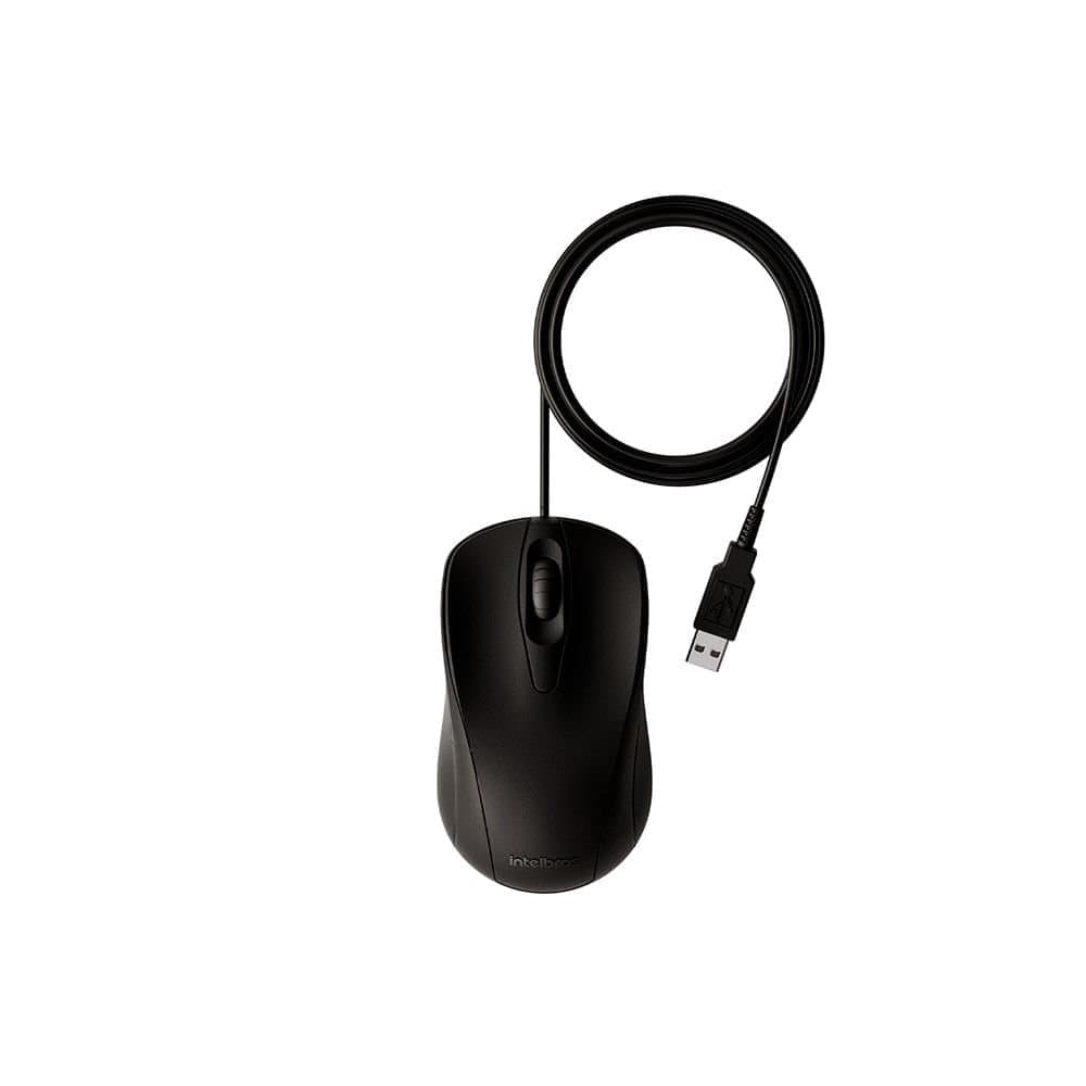 MOUSE C/FIO USB INTELBRAS MCI10 PRETO