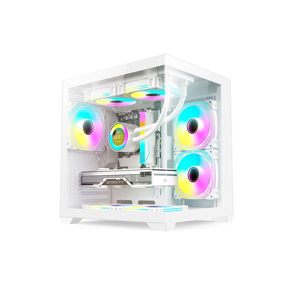 GAB GAMER DUEX DXGA275WH CUBO BRANCO  C/ 3 FAN RGB