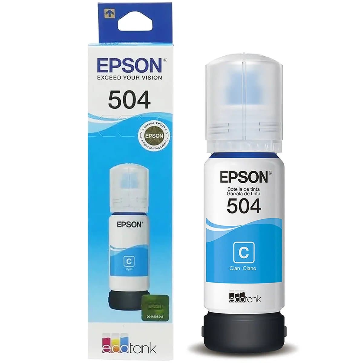 REFIL EPSON T504 70ML CIANO