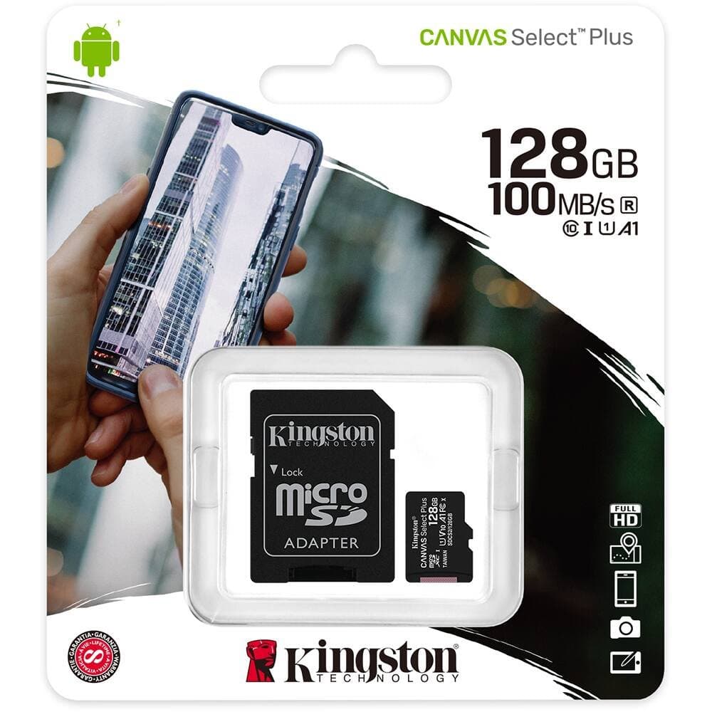 CARTAO DE MEMORIA 128GB 100MB/S MICRO SD