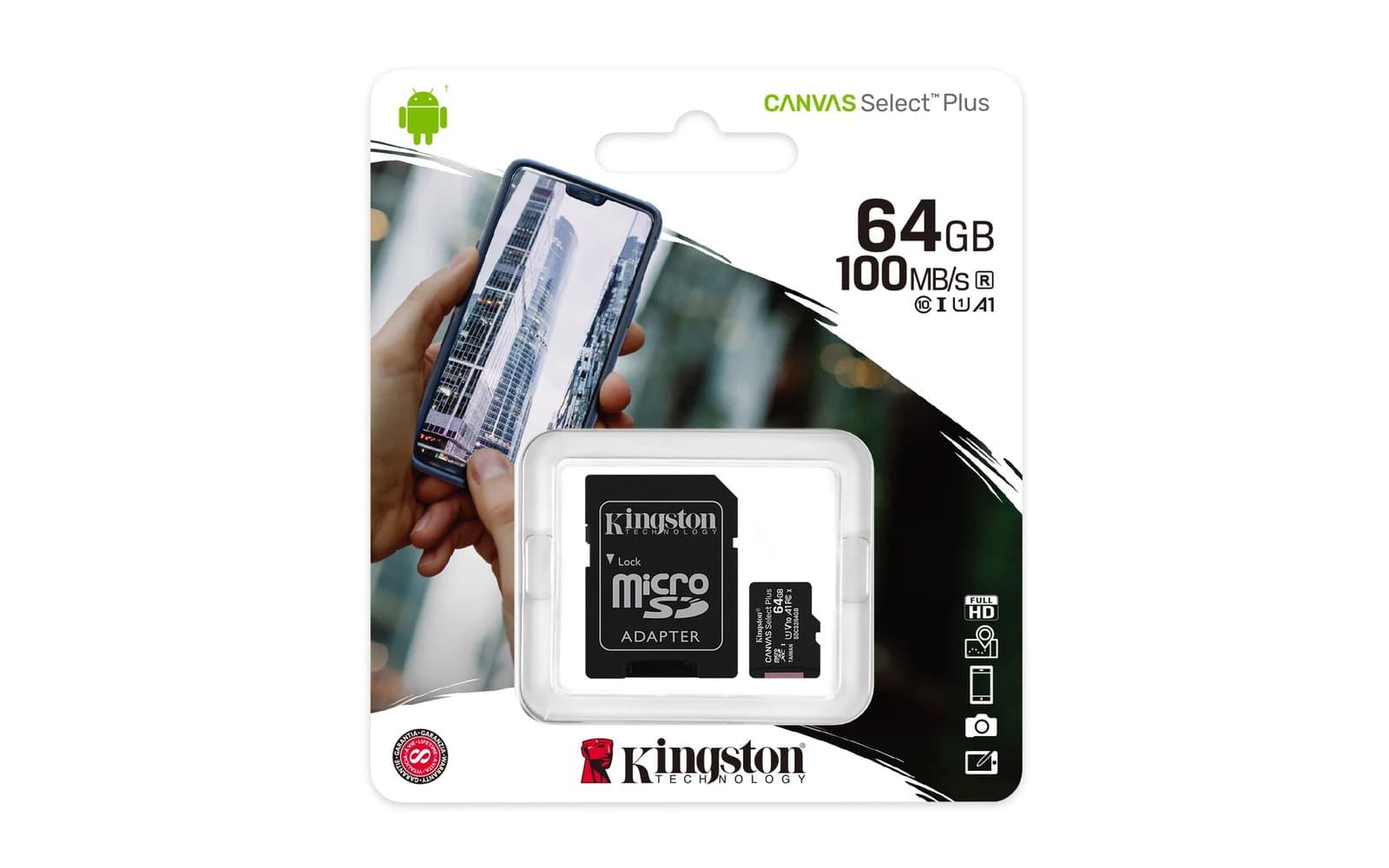 CARTAO DE MEMORIA 64GB 100MB/S SDCS2 MICRO SD KINGSTON