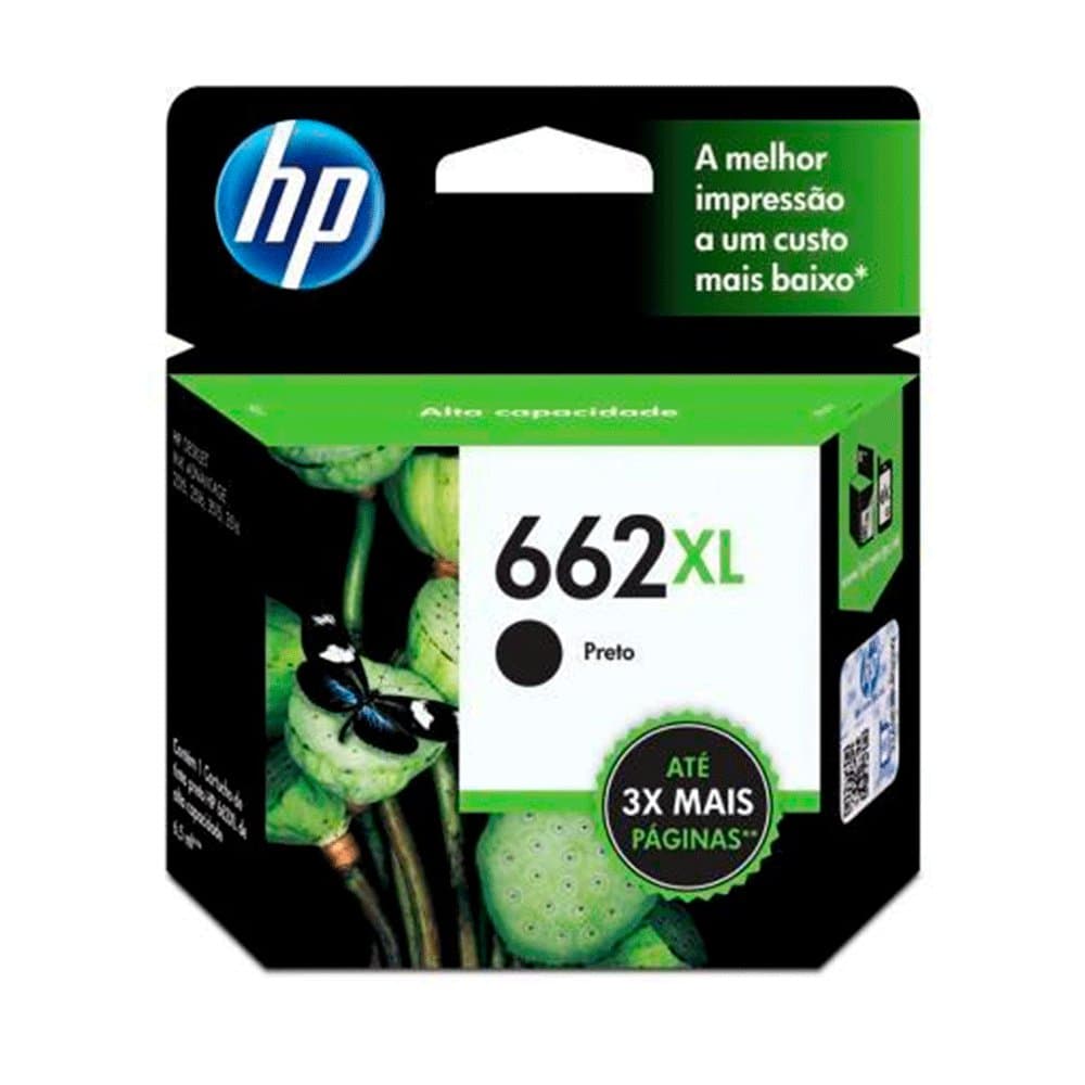 CART. HP 662XL PRETO 6,5ML CZ105AB