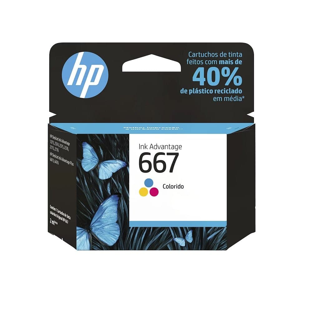 CART. HP 667 COLOR 2ML 3YM78AB