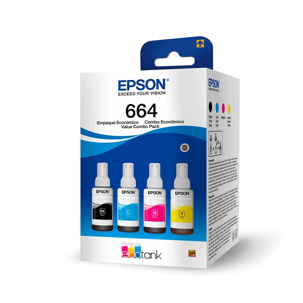 KIT 4 CORES EPSON T664