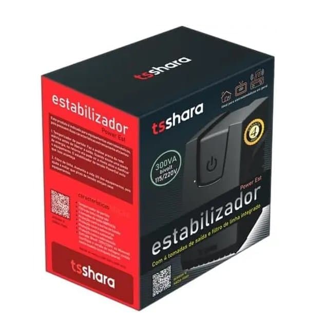 ESTABILIZADOR POWEREST 300VA 115V TS SHARA