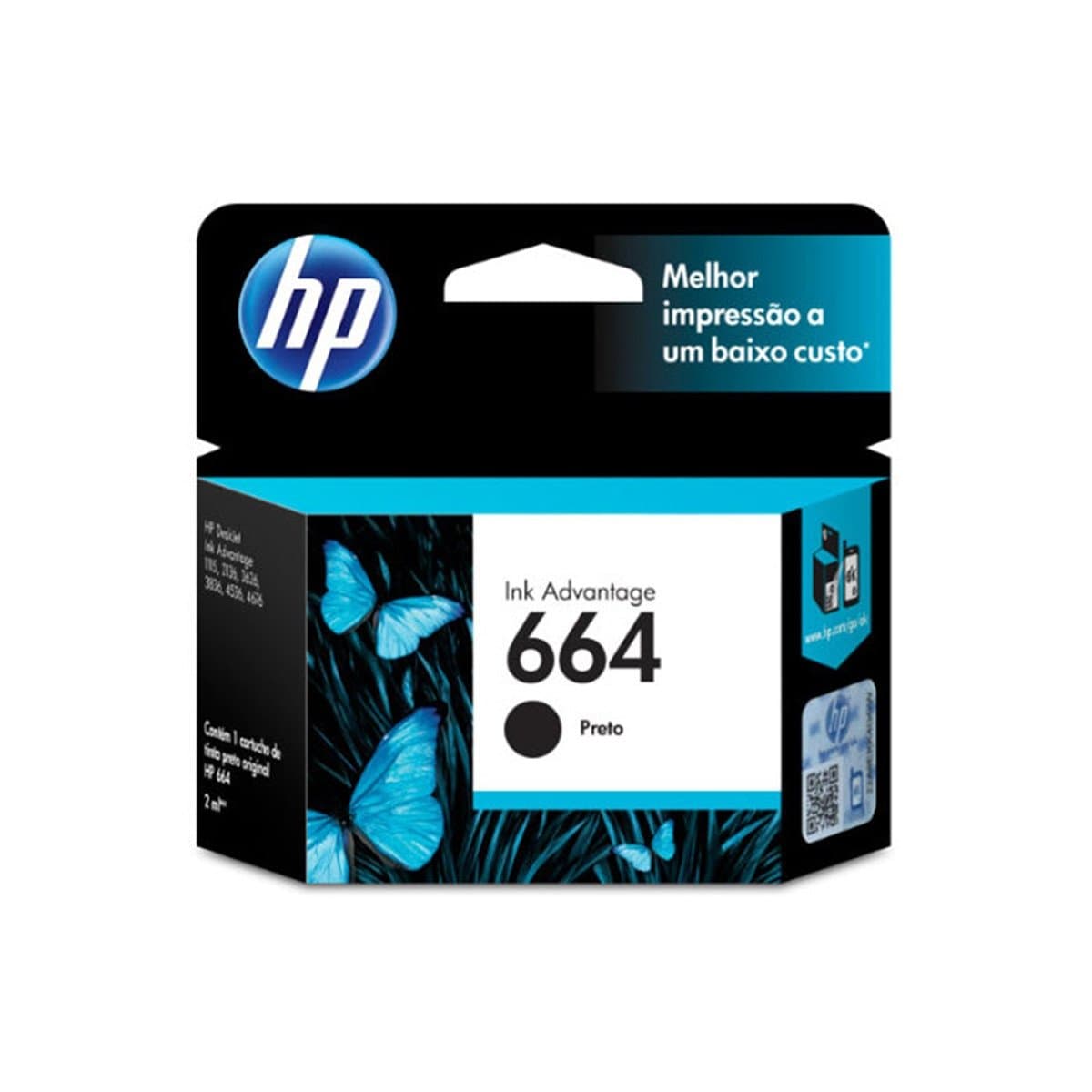 CART. HP 664 PRETO 2ML F6V29AB